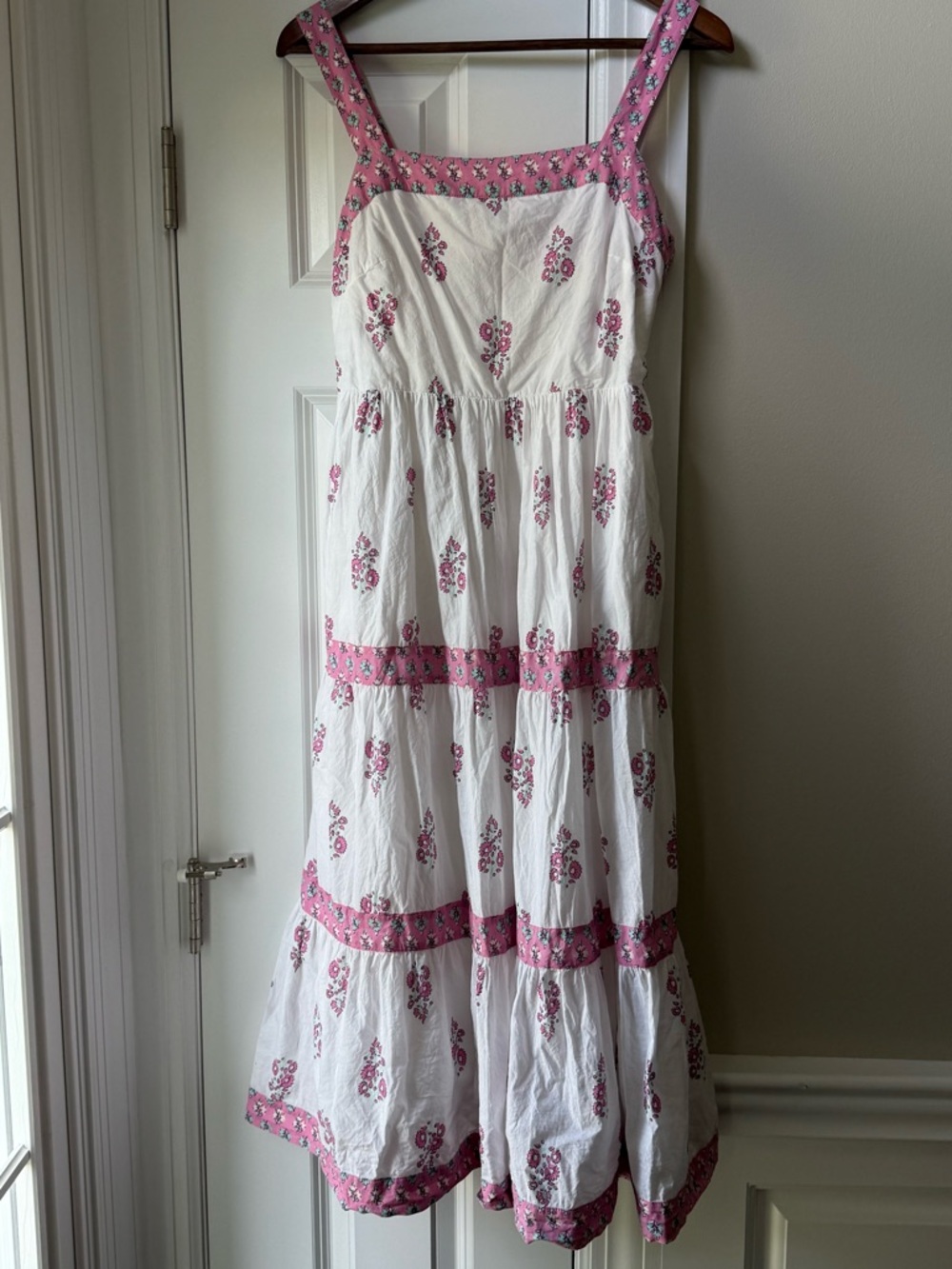 J. Crew Block Print Square Sun Dress Sz 4 - Picture 2 of 11